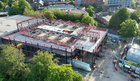 Steel Frame Nears Completion on Jubilee