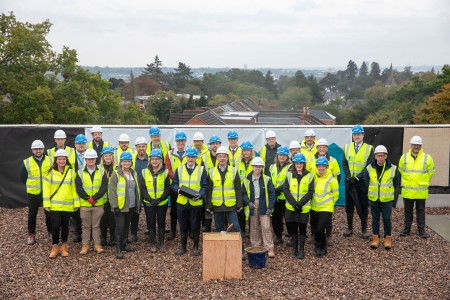 Topping Out on the Jubilee Sports Hall extension for the University of Southampton