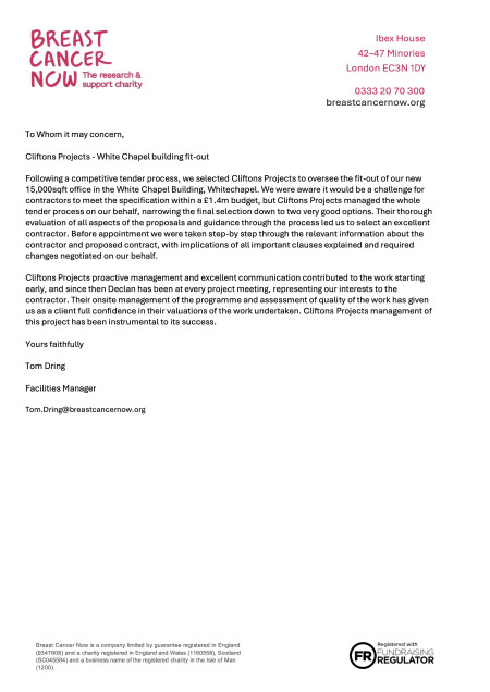 Cliftons Projects BCN reference